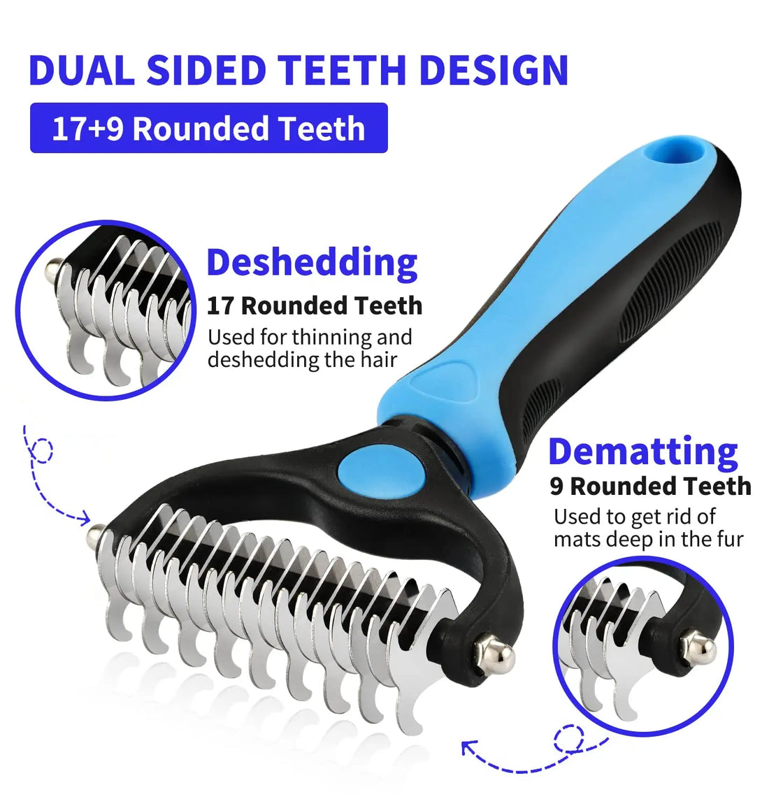 Professional Pet Grooming Kit Hair Remover Brush Knot Cutter Scissors Dog Cat Deshedding Comb Puppy Hair Trimming Supplies