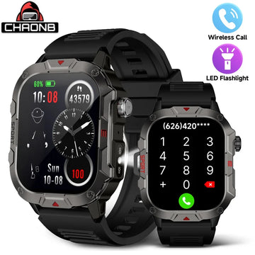 New Sport Smartwatches Flashlight Ultra Large Screen Voice Assistant Music Control Smart Watch Custom Dial Wrist Watches For Men