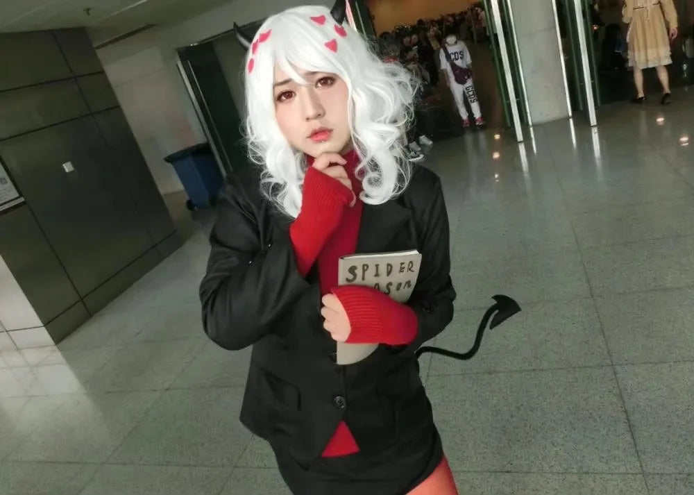 Game Helltaker the lustful  Modeus Cosplay Costume Outfits Women Men Adult JK Uniform Tail Stockings Halloween Christmas