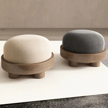 Pouf Furniture Customized Modern Minimalist Sofa Living Room Stool Solid Wood Low Shoe Changing Stool Sillas Plasticas