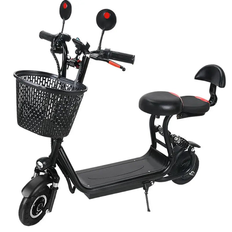 36V Double Seat With Shock Absorption Folding Brushless Motor Lithium Battery City Coco Scooter Electric Scooter
