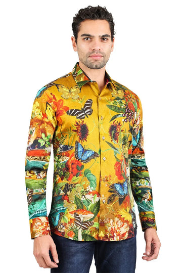 Men's 3D Print Long Sleeve Shirt — Gothic & Streetwear Style, 17 Colors