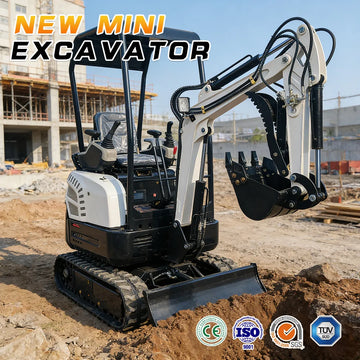 Closed Cab Mini Crawler Excavator — Kubota 20HP, CE/EPA/Euro 5, M-08 to M-20