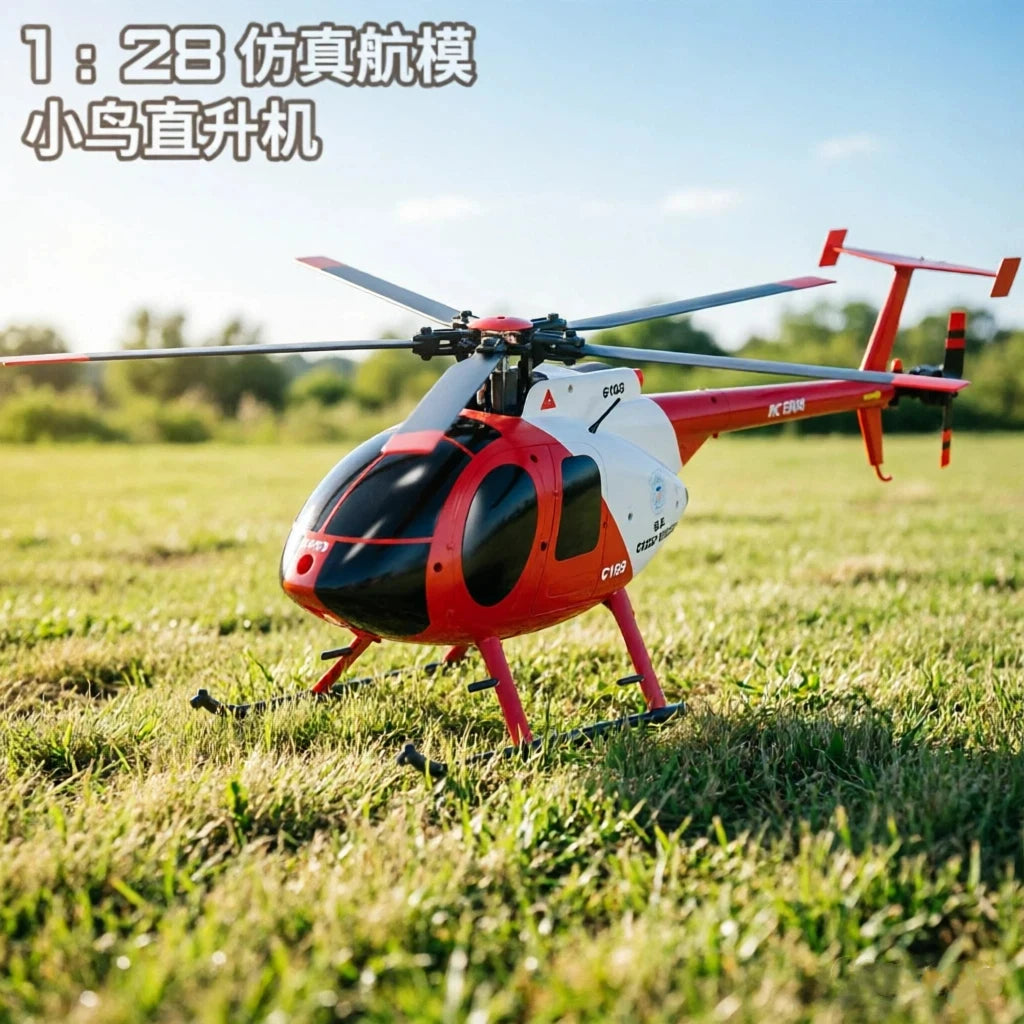 Dual Brushless C189 Bird Helicopter Remote Control Toy 4/6 Channels Simulation Real Model Airplane for Kids And Adults