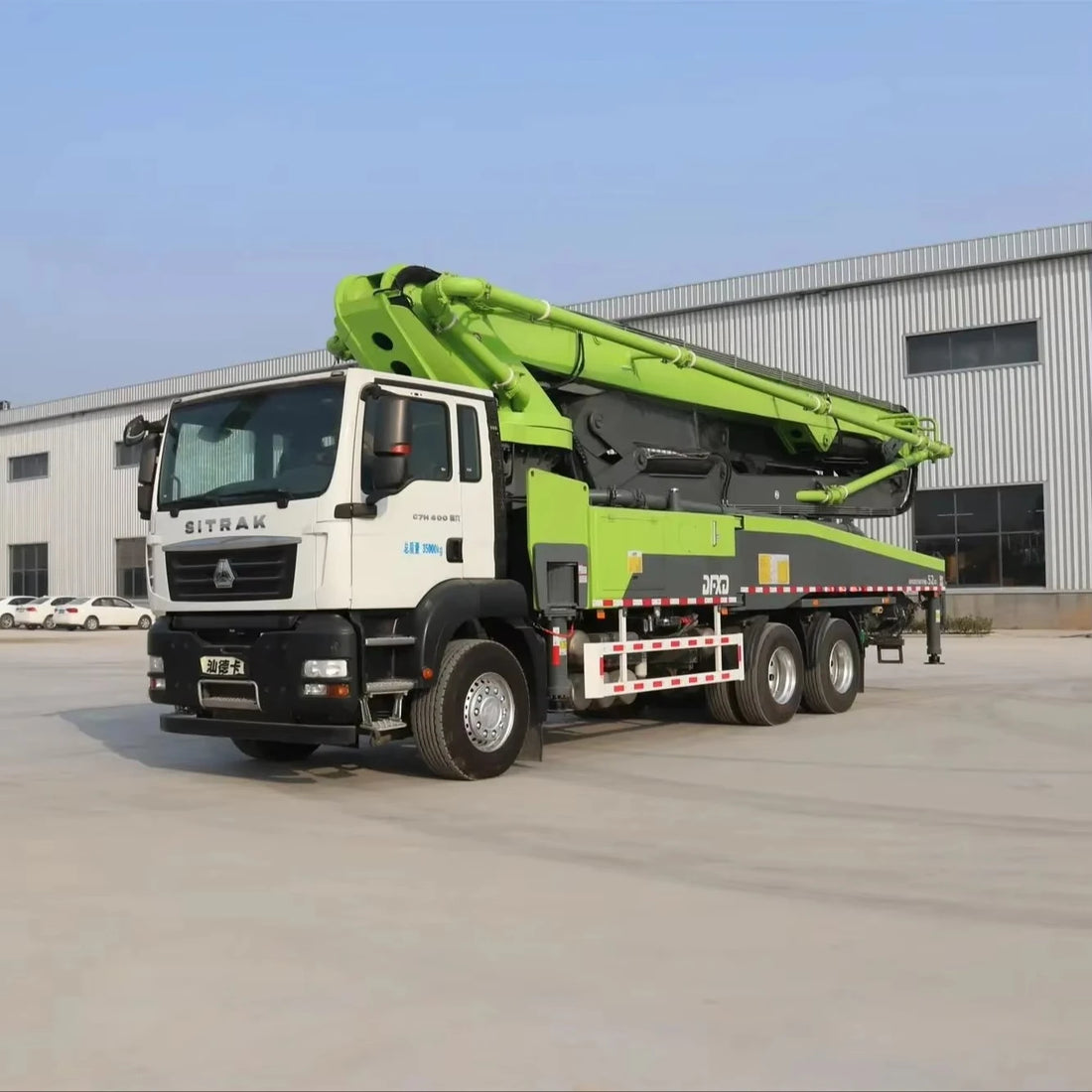 Sany Concrete Boom Pump Truck — 56m Boom, 60m³/h, Cummins Diesel, CE Certified