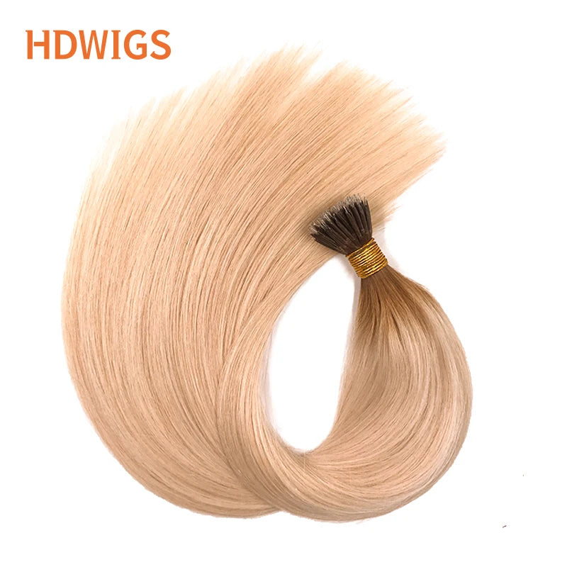 Women Human Hair Extensions Straight Remy Hair Extension 40g 50g Nanoring Hair Micro Beads Brazilian Remy Human Hair By Fusion