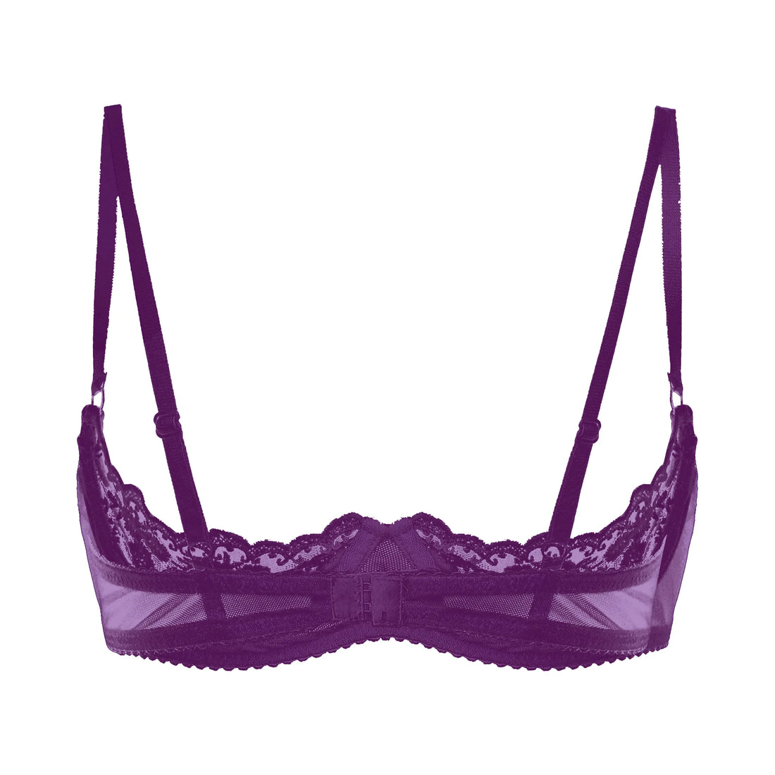 Womens Lingerie Sexy 1/2 Cup Bras Open Nipple Bra Top Sheer Floral Lace Underwire Underwear Adjustable Straps Unlined Brassiere