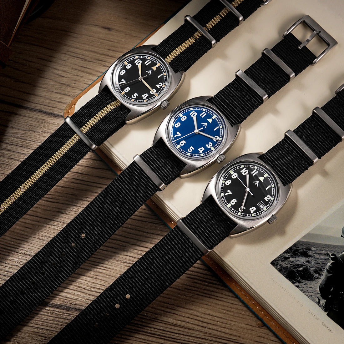 Militado ML17 Watch Miyota Super 2035/ GL12 Quartz Movement Watch  C3 And BGW9 Luminova 100m Waterproof Stainless Steel Watches