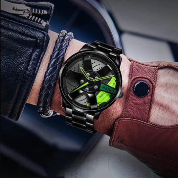 Top Watch Brand Car Wheel Rim Hub Watches Men Super Car Rim Hub Men Watch Stainless Steel Wholesale Watch For Car GTR