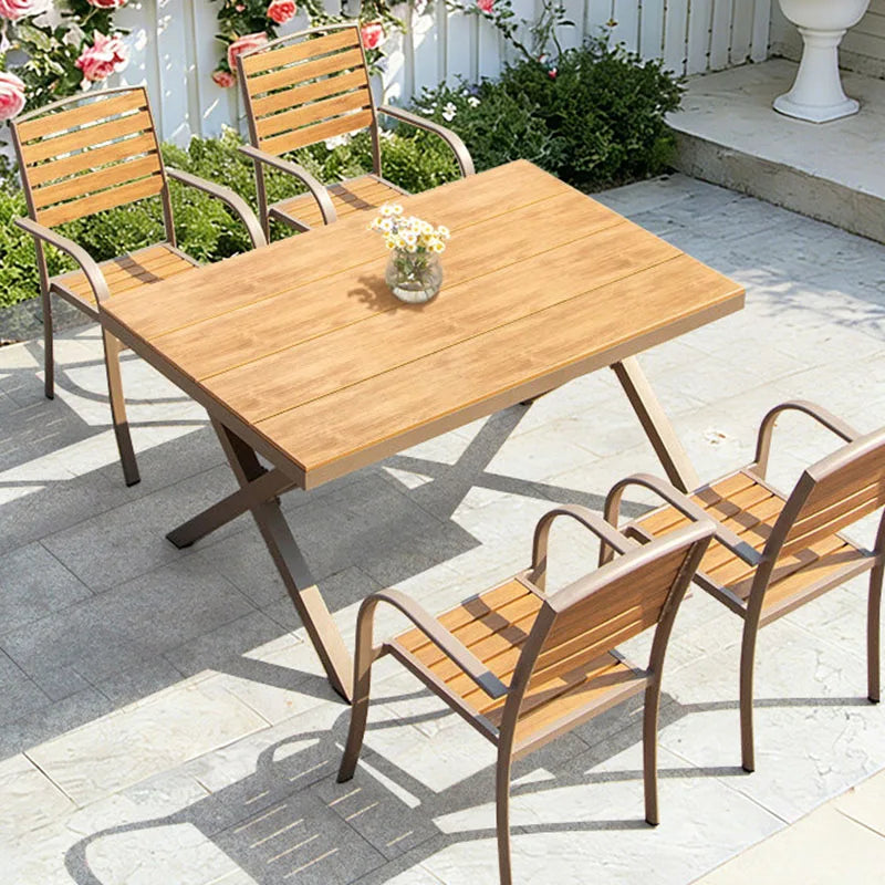 Wood Modern Garden Furniture Sets European Aesthetic Garden Furniture Sets Creative Designer Tuinmeubelsets Outdoor Furniture