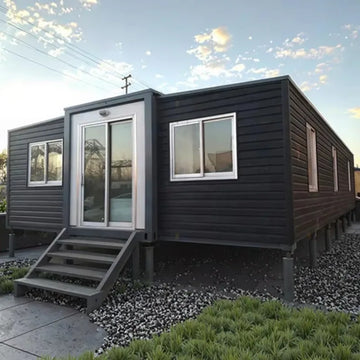 Versatile Expandable Prefab Container House Modular Home Outdoor Living 40ft 2 Unit for Live &Work Dual Use Insulated Waterproof