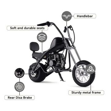 SAY YEAH, Gas Dirt Bike, Gas Mini Bike, Mini Motorcycles, Mini Bike, Top Speed: 20mph, Max Rider Weight: 170 Lbs, Tires: Front