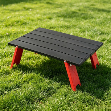 Lightweight Folding Outdoor Table, Aluminum Portable Mini Table for Backpacking, Fishing, Picnic, BBQ, Home Dining