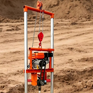 Customized Petrol Diesel Dual Power Water Well Drilling Rig  High Quality 80-100 Meter Drilling Machine