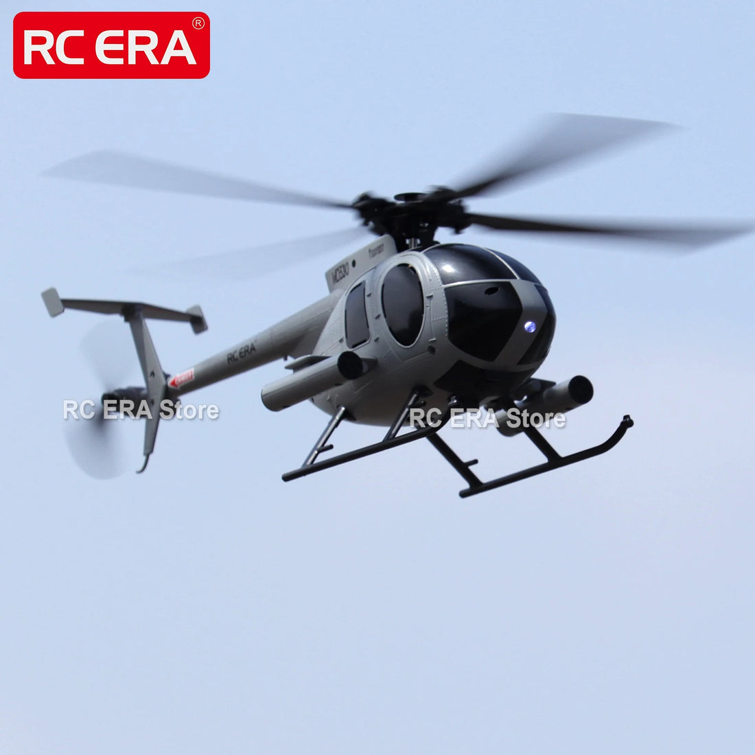 RC ERA C184 MD500 Gyro Optical Flow Auto-Stabilized Micro Size RC Helicopter for Adults Beginners Remote Control Model Toys