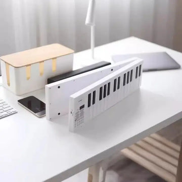 Miwayer 61-Key Electronic Piano Keyboard 180° w/16 Tones/100 Rhythms/25 Demos/USBpower cord/Built-in Battery Digital Piano