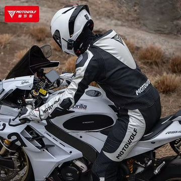 MOTOWOLF One-Piece Leather Motorcycle Racing Suit