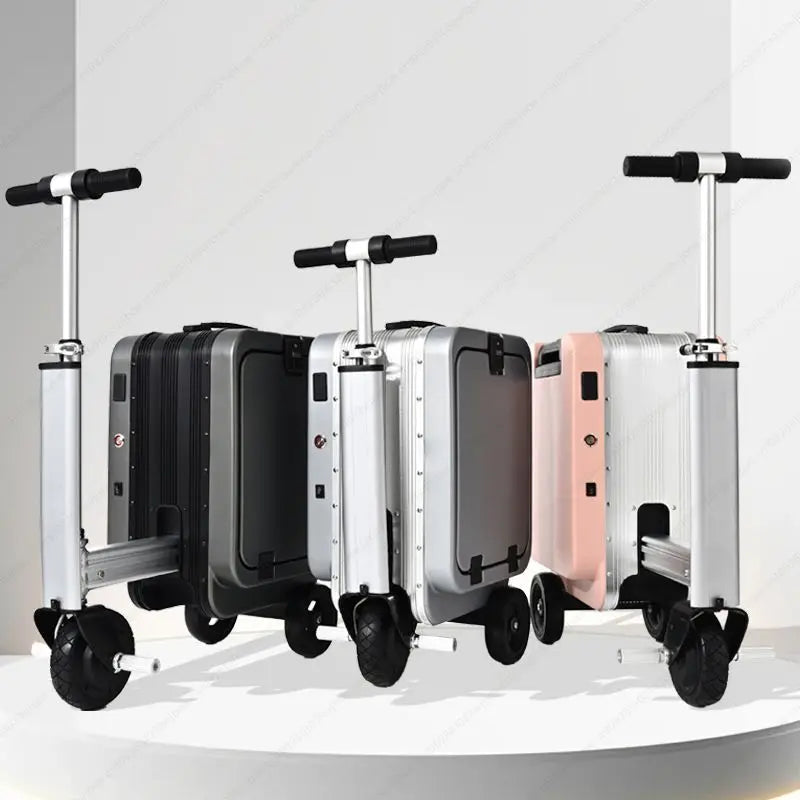 New style carry-on luggage retractable electric smart riding trolley suitcase 20-inch suitcase for business trips