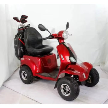 2026 four-wheel luxury outdoor electric scooter (for adults) - foldable waterproof brushless motor, long battery life Citycoco