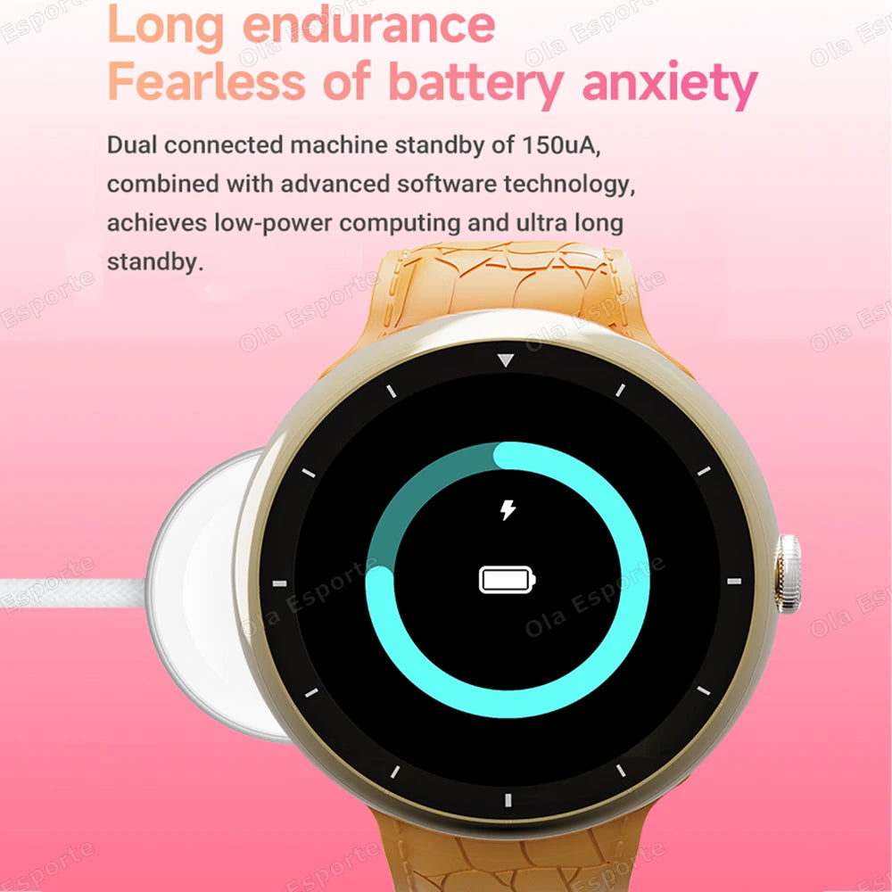 New Smart Watch 2.09inch AMOLED Screen Bluetooth Call GPS Tracker Smartwatch Health Monitor Men Women Sports Watches Waterproof