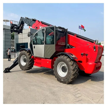 Strong Power 85hp Diesel Telescopic Handler 4 Ton 14m Reach Telehandler Forklift 4WD Rough Terrain Boom Lift Reach Truck