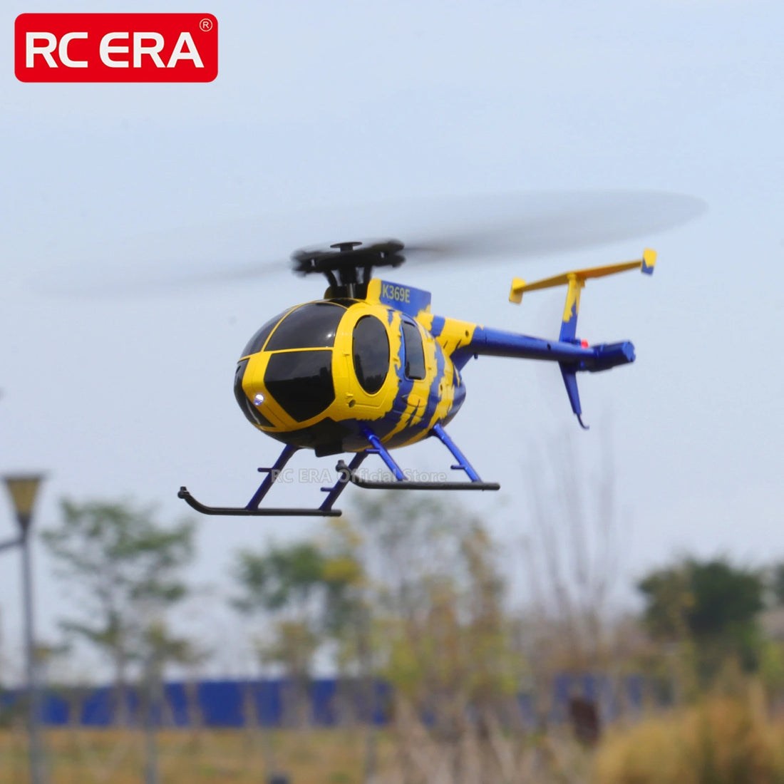 RC ERA C184 Mini MD500 100 Size Gyro Stabilized Helicopter with Optical Flow Sensor 4CH RC Aircraft for Adults