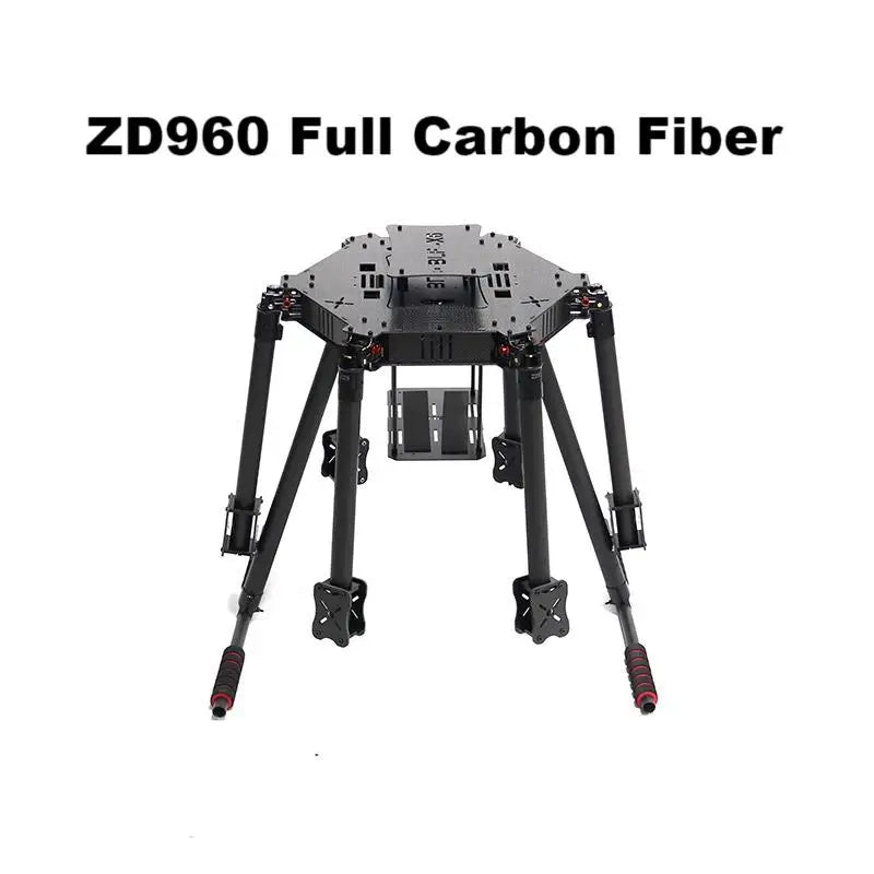 ZD850 ZD960 Full Carbon Fiber F960 Hexa-Rotor Frame Foldable Arm Hexacopter Frame Kit with Landing Gear for FPV PIXHAWK Flight