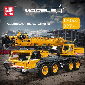 Yuxing 17058 Engineering Crane Building Blocks Set — LEGO-Compatible, Ages 18+