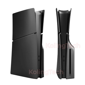 New Arrival Accessories For PS5 Slim Disc Hard Plastic Replacement Slipt Housing Shell Faceplate Cover Black Color