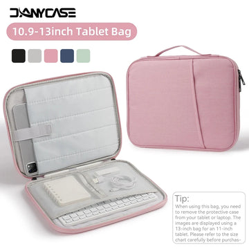 Laptop Bag & Padded Tablet Sleeve 11–13" — Fits iPad, MacBook, ASUS, Lenovo