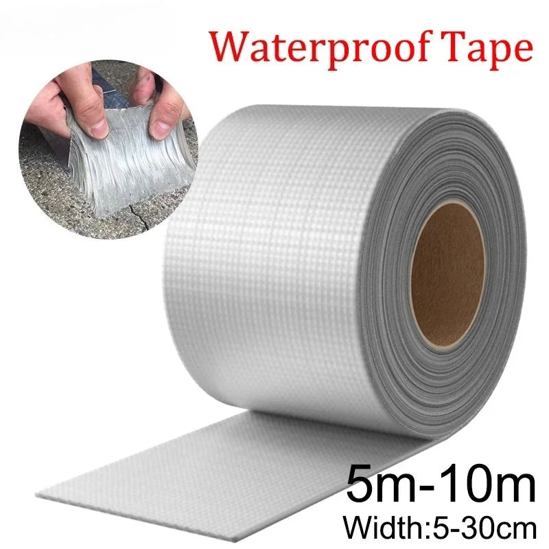 Aluminum Foil Butyl Waterproof Tape — High Temp Resistant, Self-Adhesive (Small Sizes)
