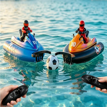 2.4G RC Speedboat Soccer Battle Remote Control Motorboat High-speed Boat Competitive Outdoor Water Toy Kid Boy Birthday Gifts