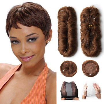28pcs/Lot Human Hair Extensions Indian Raw Human Hair Bundles with Closures 1B 99J 30 4 Colored Bundles for Women