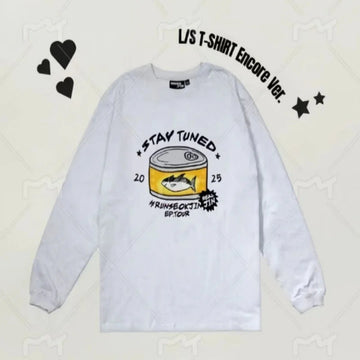 JIN RUNSEOKJINTOUR ENCORELONG SLEEV Korean idol style T-shirt Kpop Fashion T-shirt cotton Kid's Clothing Tee Y2k Woman