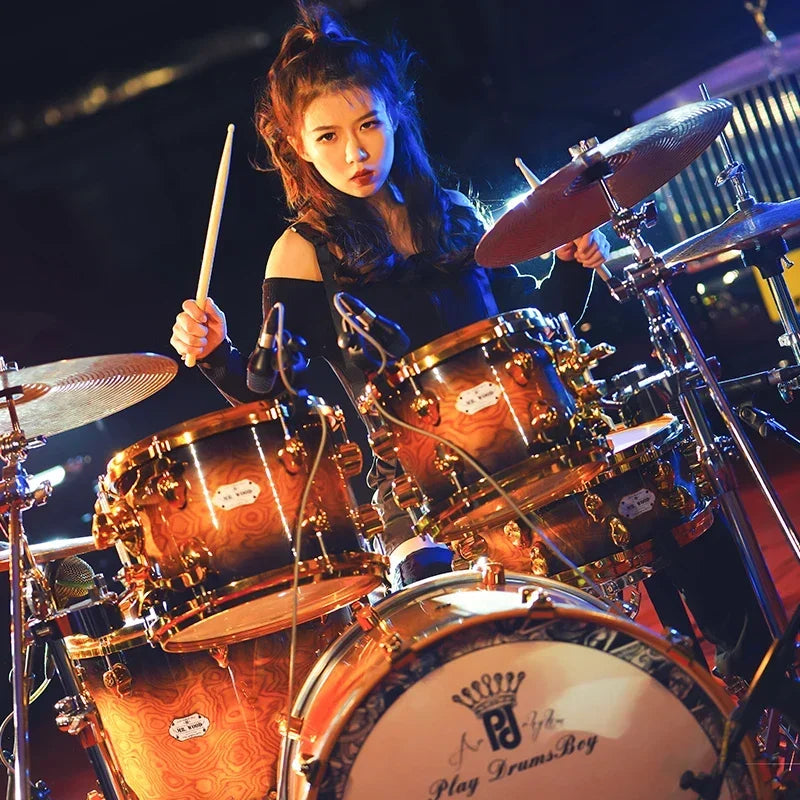 Professional Acoustic Drum Kit PD XF Series High-Quality Percussion Instrument Set for Jazz Rock Band Concert Stage Practice