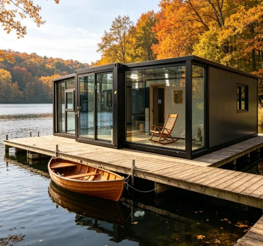 Compact Container House Mobile House Double-wing Folding House High Quality Modern Prefab Expandable Waterproof Hot Sale