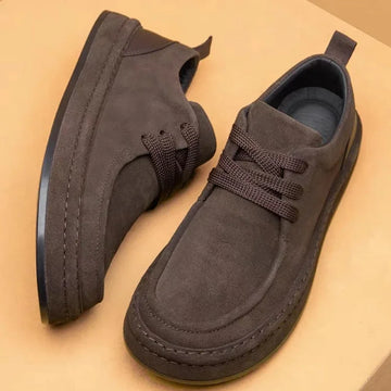 Men's Brown Suede Casual Walking Shoes