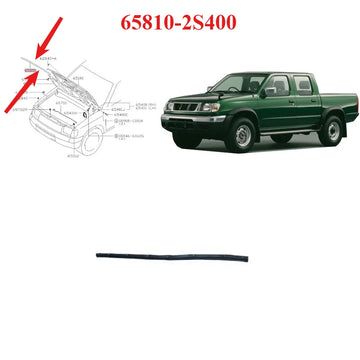 1 Piece Front Hood Rubber Seal for Nissan D22 Bonnet Rubber Strip for Paladin Body Seal for Navara R006 65810-2S400