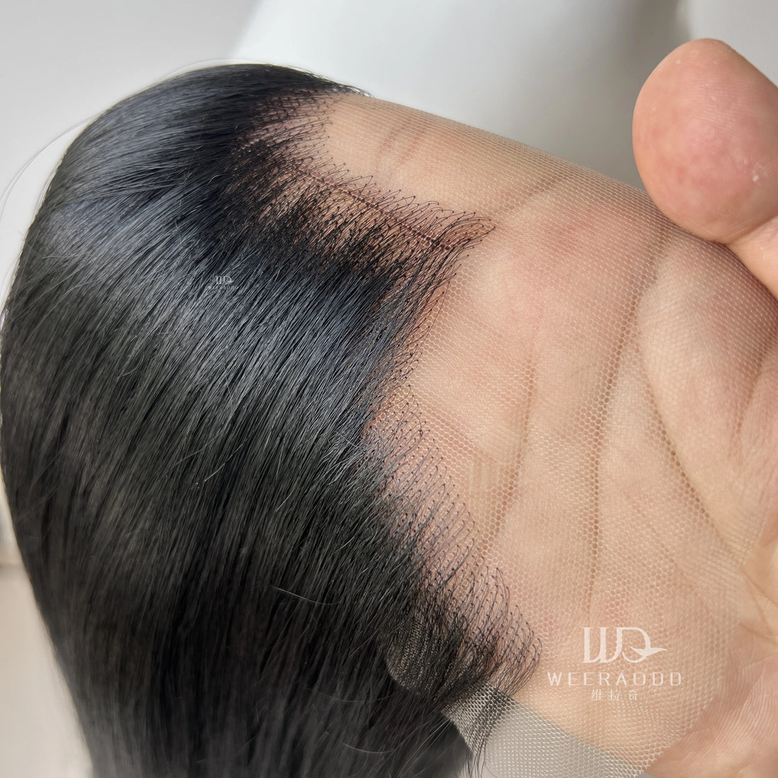 Widow‘s Peak Jet Black Synthetic Wigs for Men 13x4 Lace Front Wigs Short Bob Cut Cosplay Wigs for Women 26 Inch Long Glueless