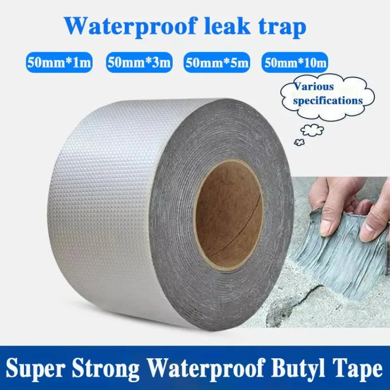 Butyl Aluminum Foil Sealant Tape — Waterproof, High Temp Resistant, Rooftop & Wall Repair