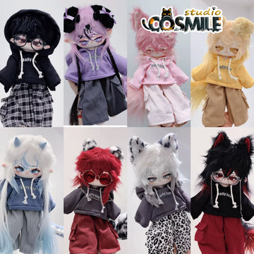 Kpop Star Idol Casual Pants Hoodies Handsome Cool Guy Fashion Stuffed Plush 30cm Doll's Clothes Clothing Doll Accessories DJ