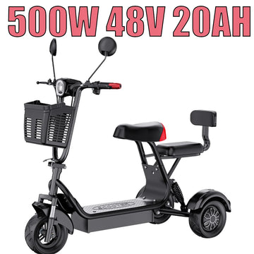 Electric Tricycle Elderly Electric Scooter Intelligent Mobility For The 500W Adult Mobility Scooter Small Mini Vehicle Portable