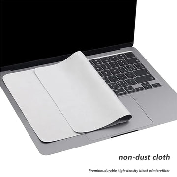 Portable Palm Keyboard Cover & Microfiber Anti-Dust Cleaning Cloth