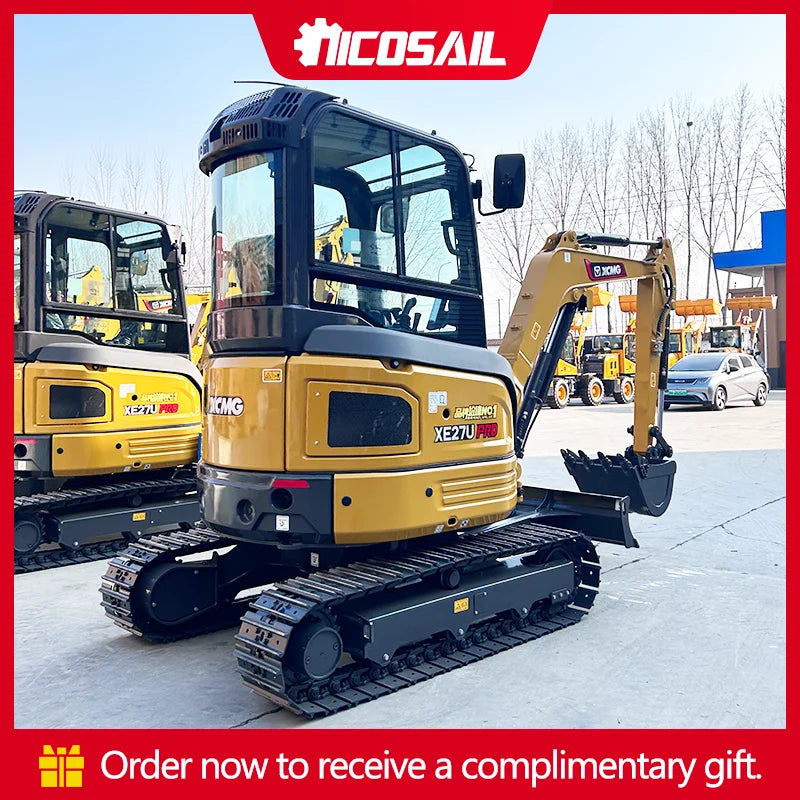 High Quality Engine 3.0 Ton Hydraulic Mini Excavator Construction Machinery 2800KG Micro Excavation With Cabin