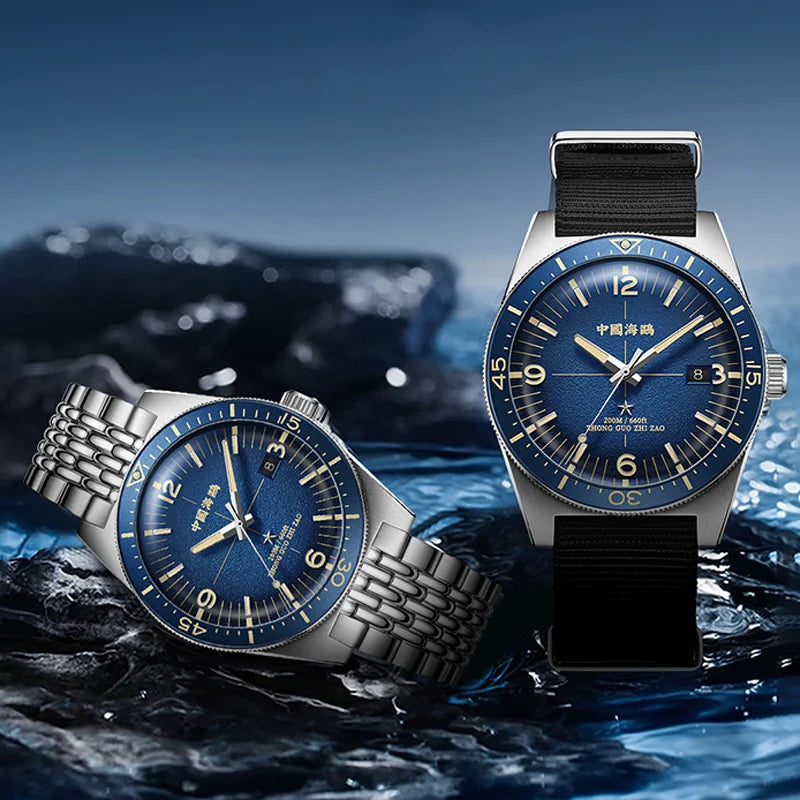 Seagull Deep Ocean Men's Automatic Mechanical Watch 200M Waterproof 316L Steel Luxury Diving Watches Sports Clock Reloj 1064