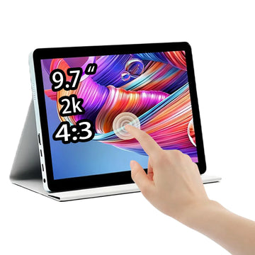 9.7" 2K Touchscreen Portable Monitor — IPS, 4:3, for Laptop, Xbox, PS4/5 & Switch