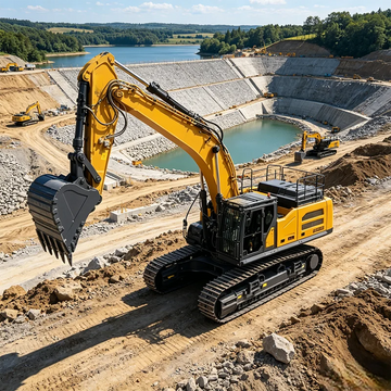 Large Crawler Excavator Industrial Heavy Duty Digger Machine for Construction Site Operations