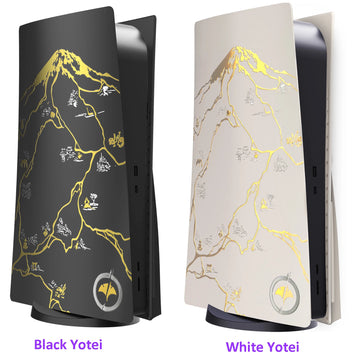 DIY Decoration Accessories Ghost Console Cover for PlayStation 5 Disc Edition Replacement Yotei Faceplate Backplate For PS5 Disc