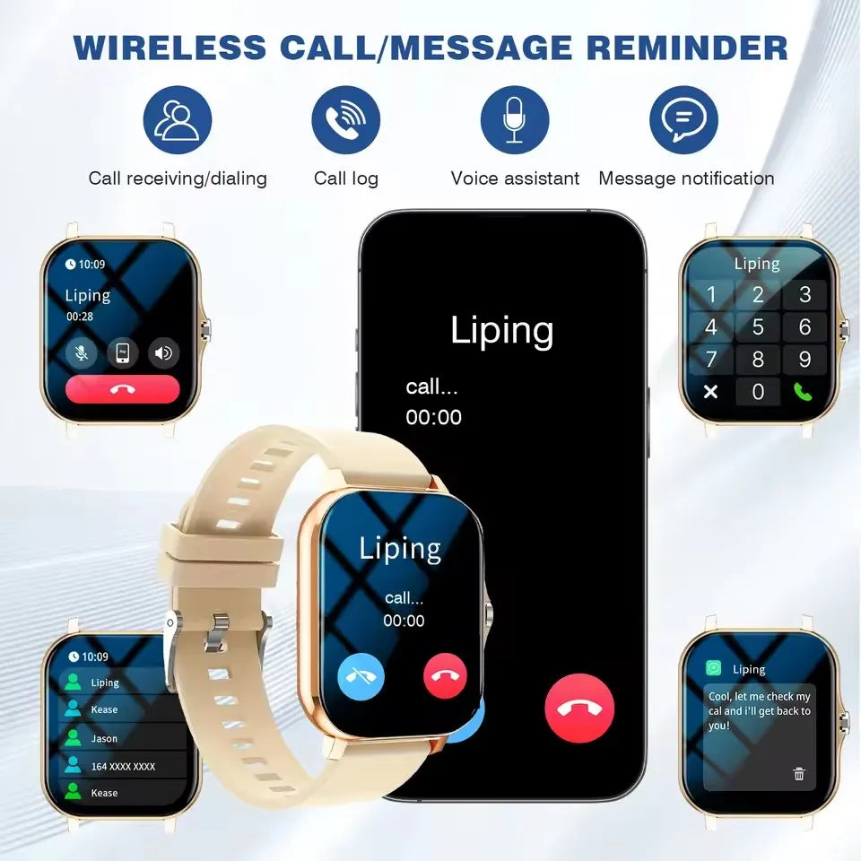 2025 Selling New Smart Watch Men Women Newest Sports SmartWatch Faces Heart Rate HD BT Call Waterproof Watches For Android iOS