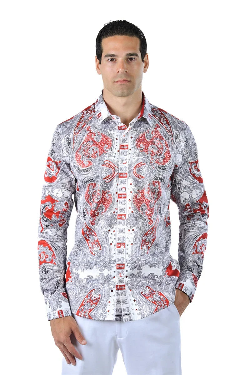 Men's 3D Print Long Sleeve Shirt — Gothic & Streetwear Style, 17 Colors